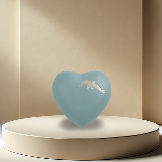 Aria Dolphin Heart Urn