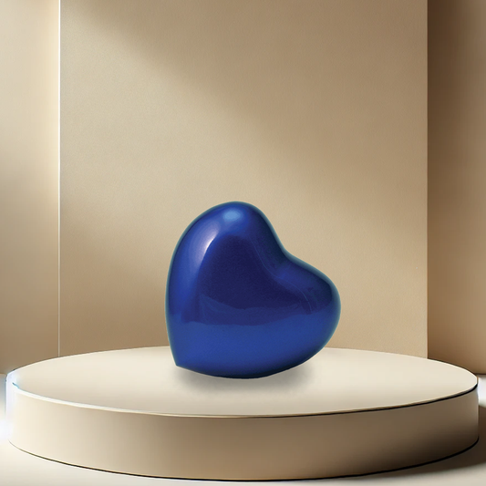 Arielle Heart Blue Urn