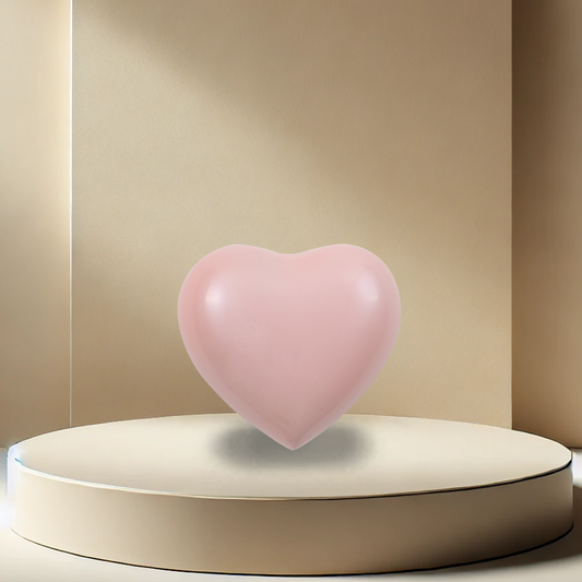 Arielle Heart Urn - Pearl Pink