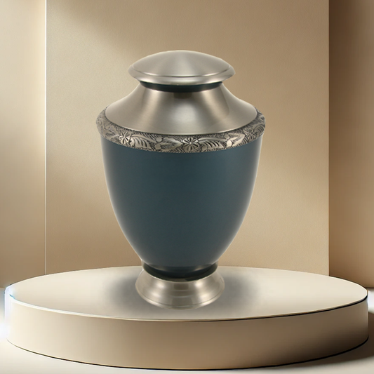 Artisan Indigo Urn