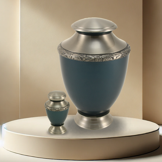 Artisan Indigo Urn