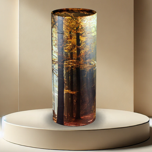 Autumn Woods Scattering Tube Urn
