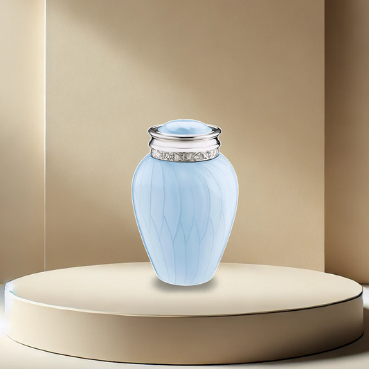 Blessings Blue Urn