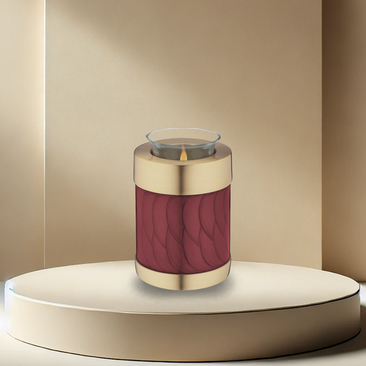 Blessings Crimson Tealight Urn