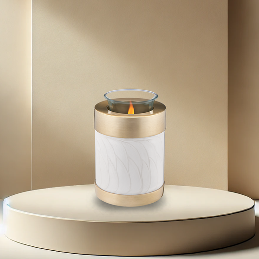 Blessings Pearl Bronze Tealight Urn