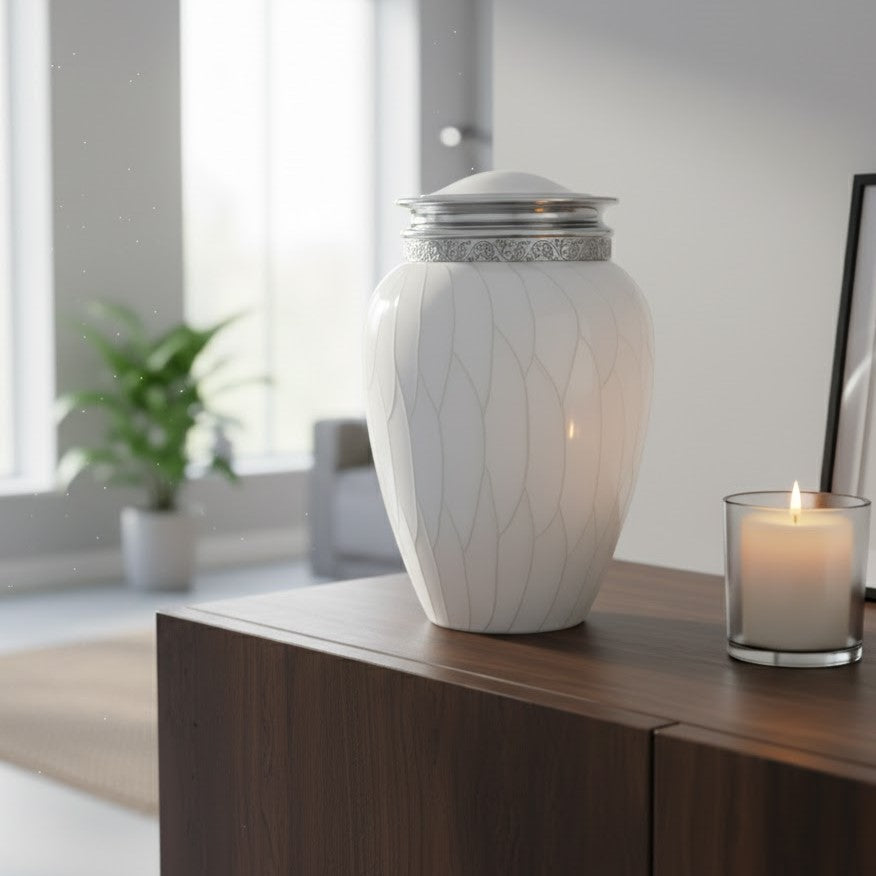 Blessings Urn - White