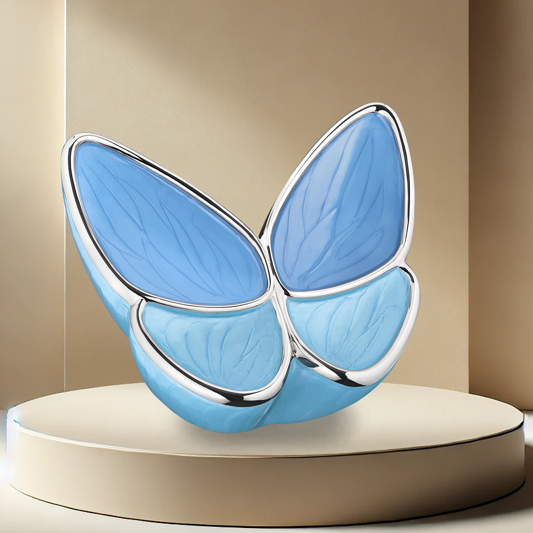 Blue Butterfly Urn - Wings Of Hope