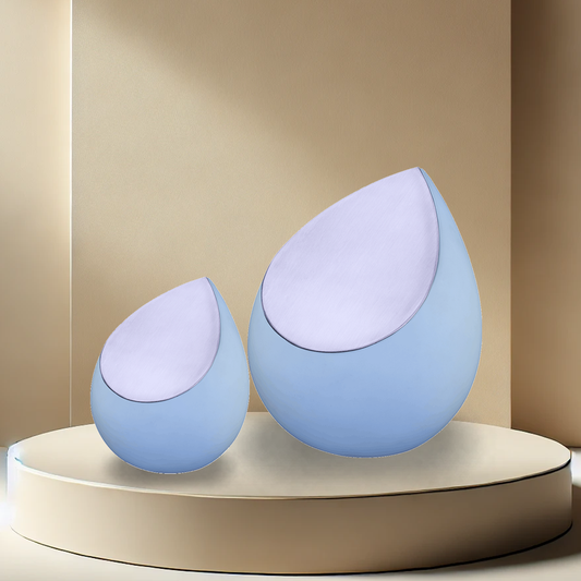 Drop Urn - Pastel Blue