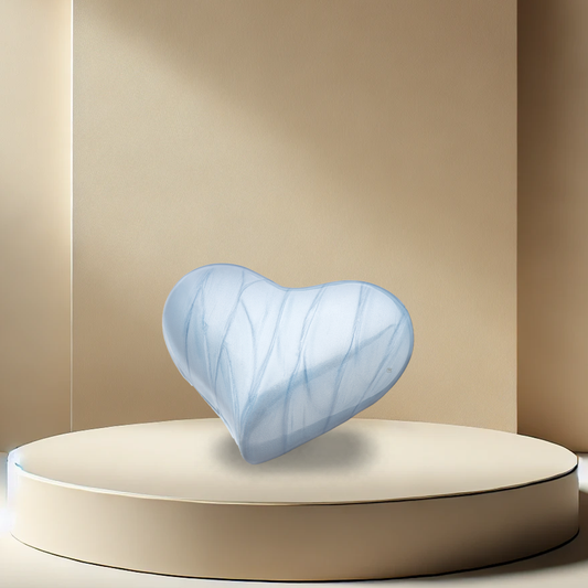 Blue Heart Urn