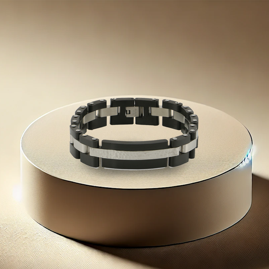 Cable Link Bracelet - Onyx | Memorial Jewellery