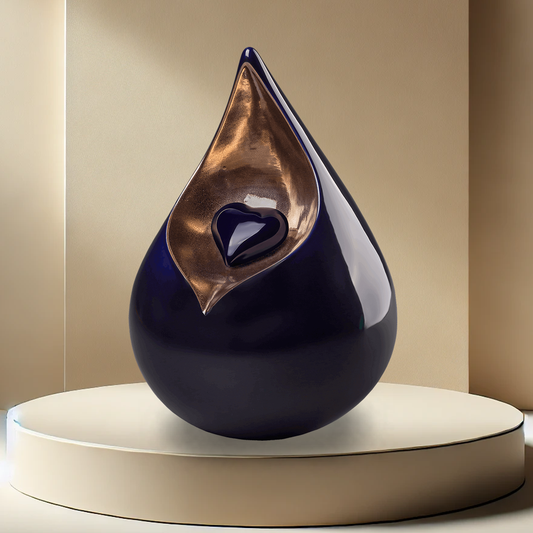 Celeste Ceramic Urn - Navy