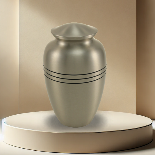 Classic Matte Pewter Urn