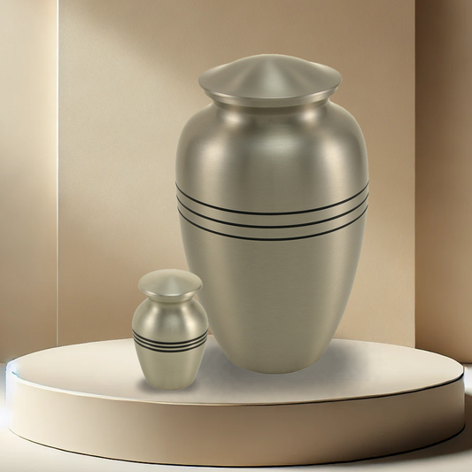 Classic Matte Pewter Urn