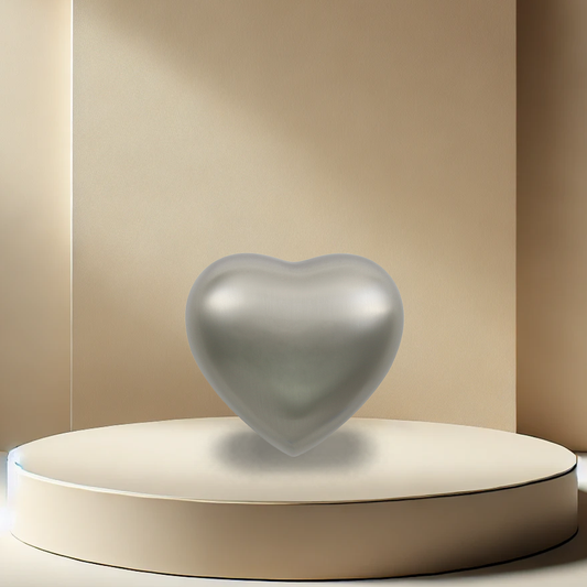 Classic Pewter Heart Urn