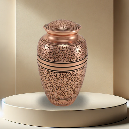 Copper Oak Urn