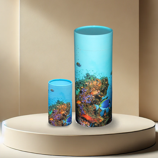 Coral Reef Scattering Tube Urn