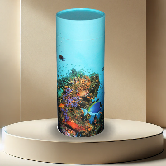 Coral Reef Scattering Tube Urn