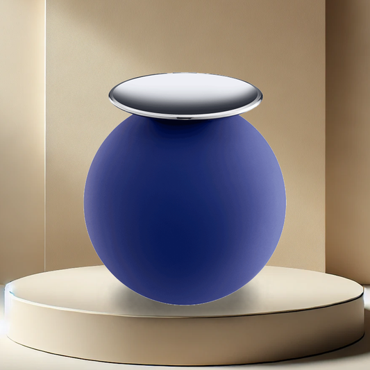 Crescent Sphere Urn - Navy