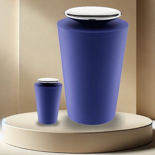 Crescent Tall Urn - Navy