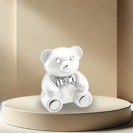 Cuddlebear Urn - White