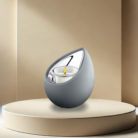Drop French Grey Tealight Urn