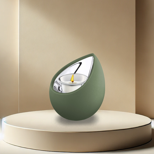 Drop Sage Green Tealight Urn