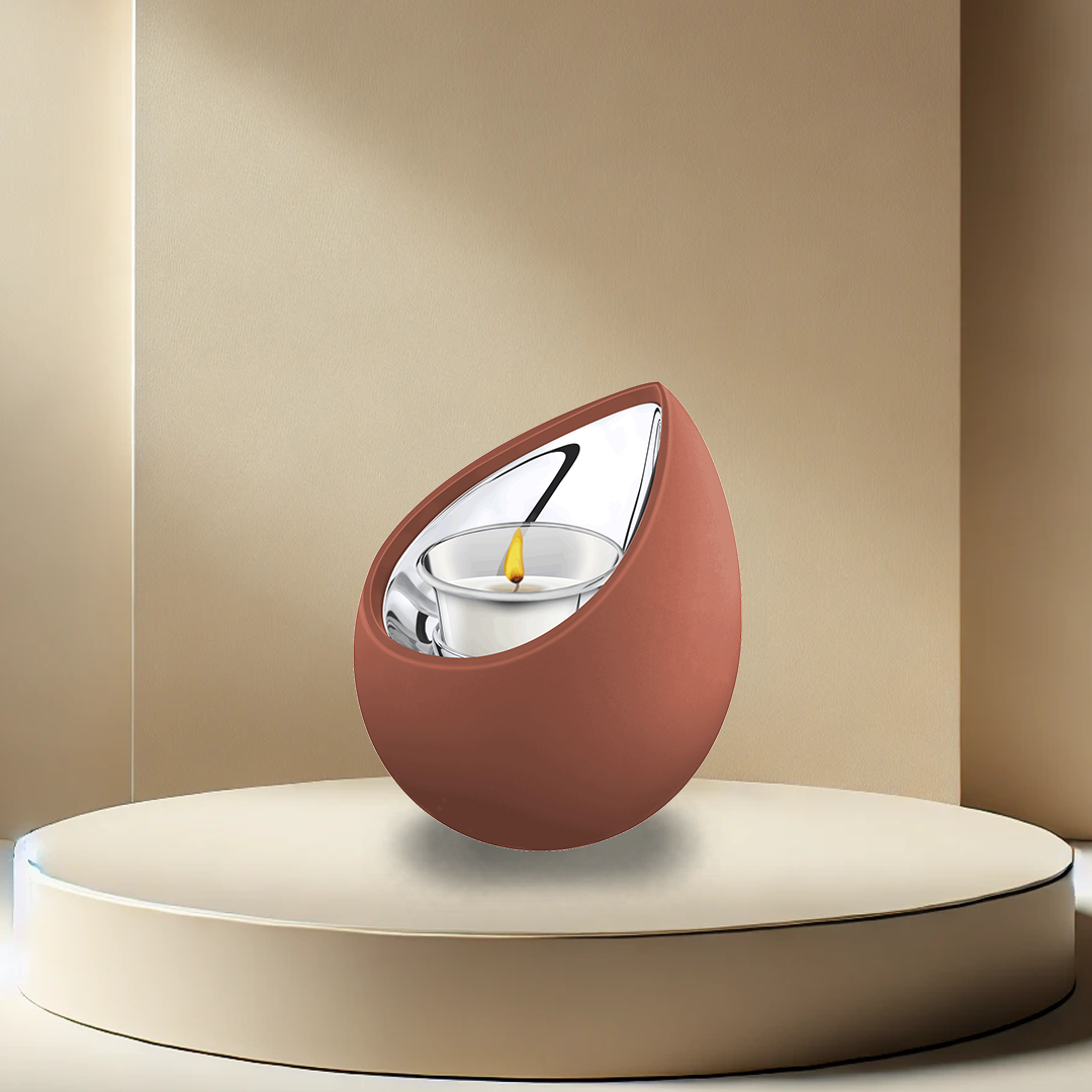 Drop Terracotta Tealight Urn