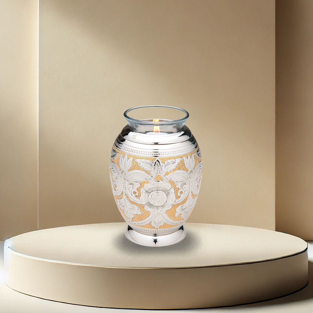 Elegant Floral Tealight Urn