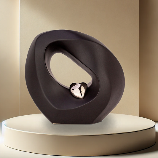 Eternal Heart Urn - Black