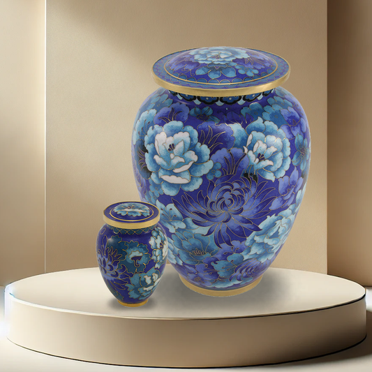 Floral Blue Elite Urn