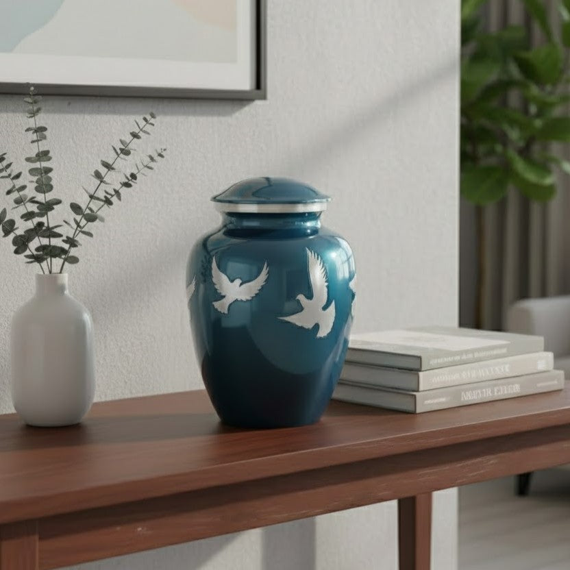 Flying Doves Urn