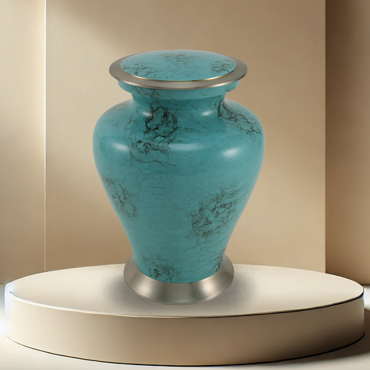 Glenwood Blue Marble Urn