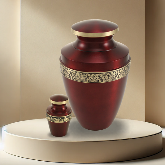 Grecian Crimson Urn