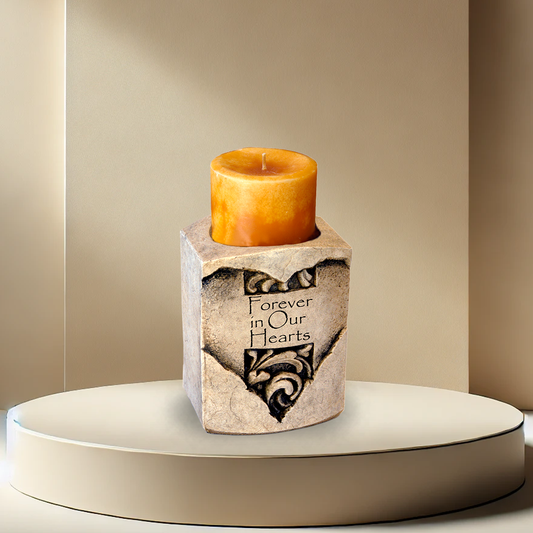 Heart Candle Urn - Forever In Our Hearts