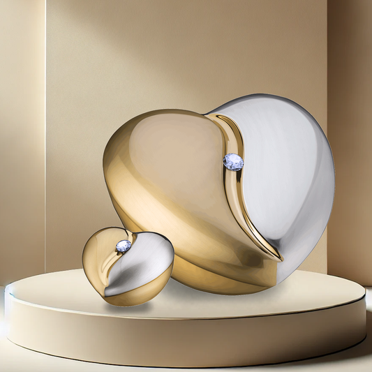 Heartfelt Urn - Brushed Gold