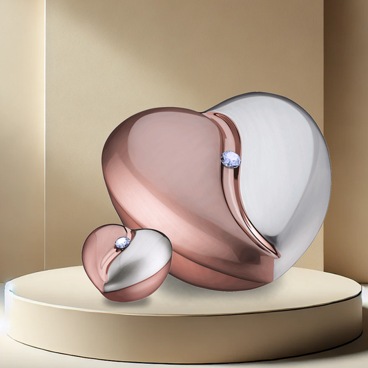 Heartfelt Urn -  Rose Gold