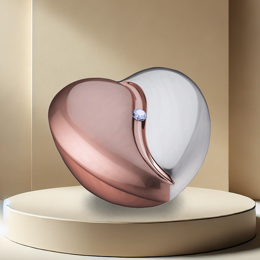 Heartfelt Urn -  Rose Gold