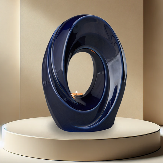 The Journey Urn - Cobalt Blue