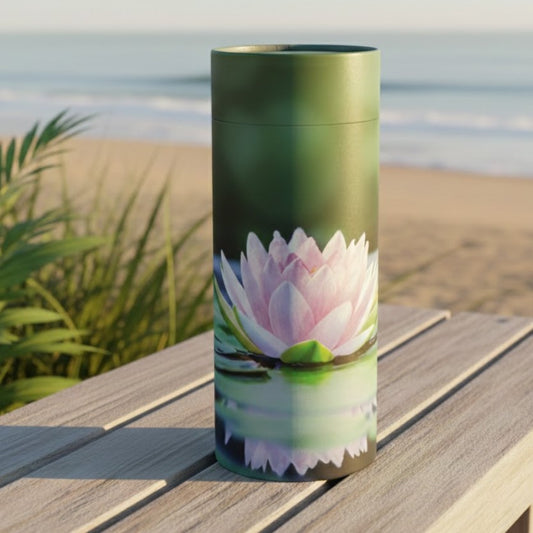 Lotus Scattering Tube Urn