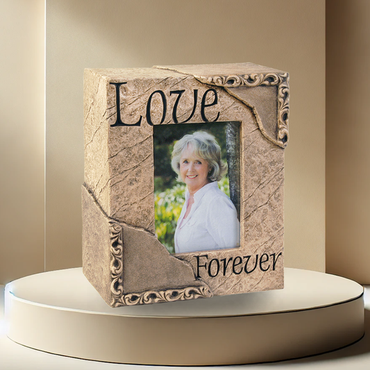 Love Forever  Frame Stone Urn