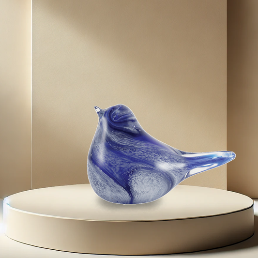 Lyrical Songbird Urn - Azure