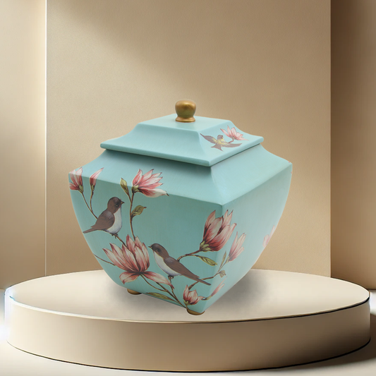 Magnolia Lovebirds Urn