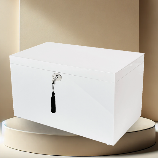 Memento Box Urn - White Lacquer
