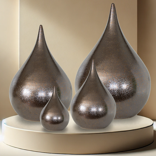 Metallic Drop Urns