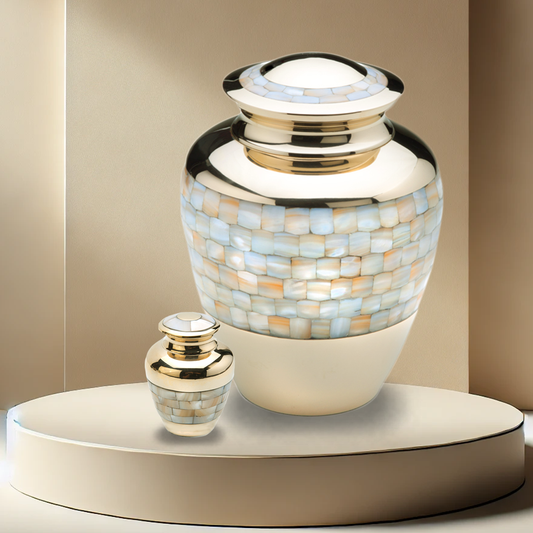 Mother Of Pearl Urn