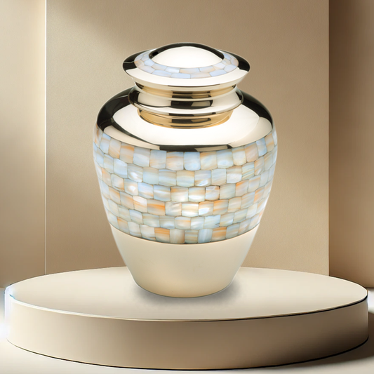 Mother Of Pearl Urn
