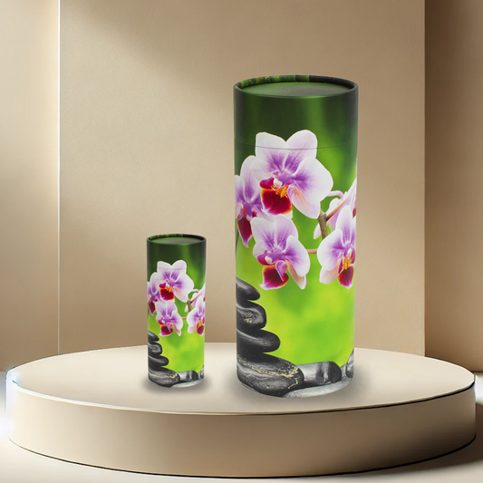 Orchid ScatteringTube Urn