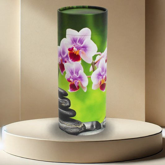 Orchid ScatteringTube Urn