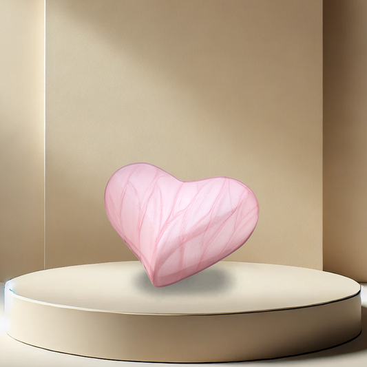 Pink Heart Urn