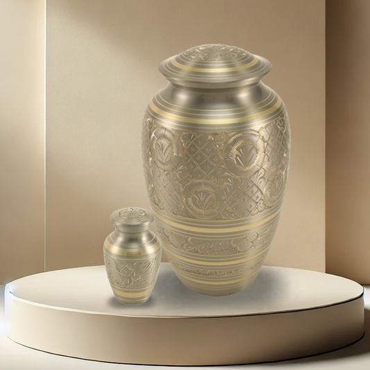 Platinum Engraved Urn